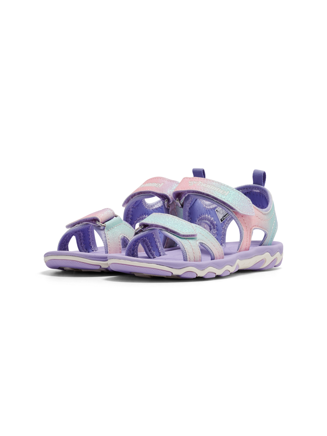 SANDAL GLITTER JR, MULTI COLOR PINK, packshot