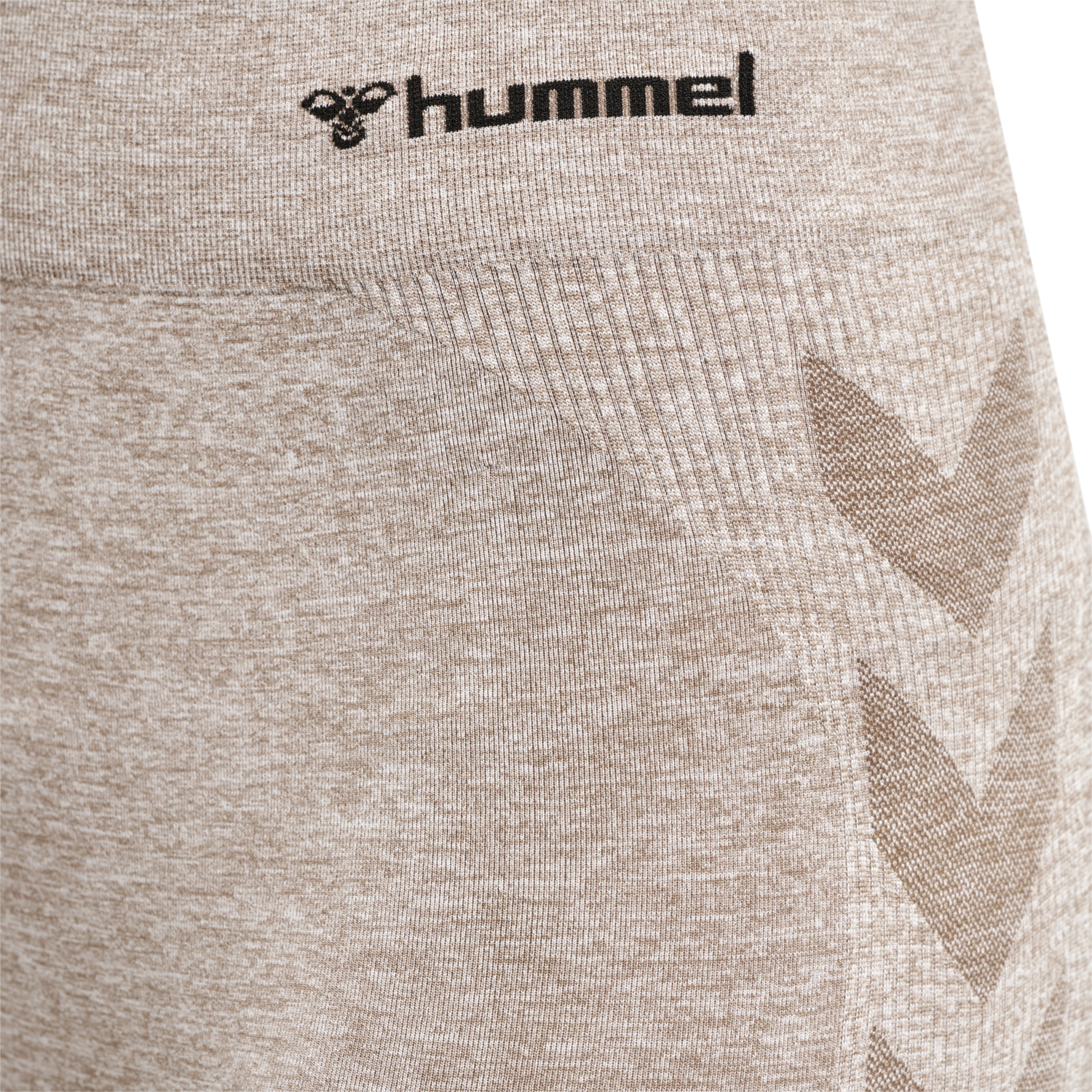 hmlCI SEAMLESS MID WAIST TIGHTS, DRIFTWOOD MELANGE, packshot