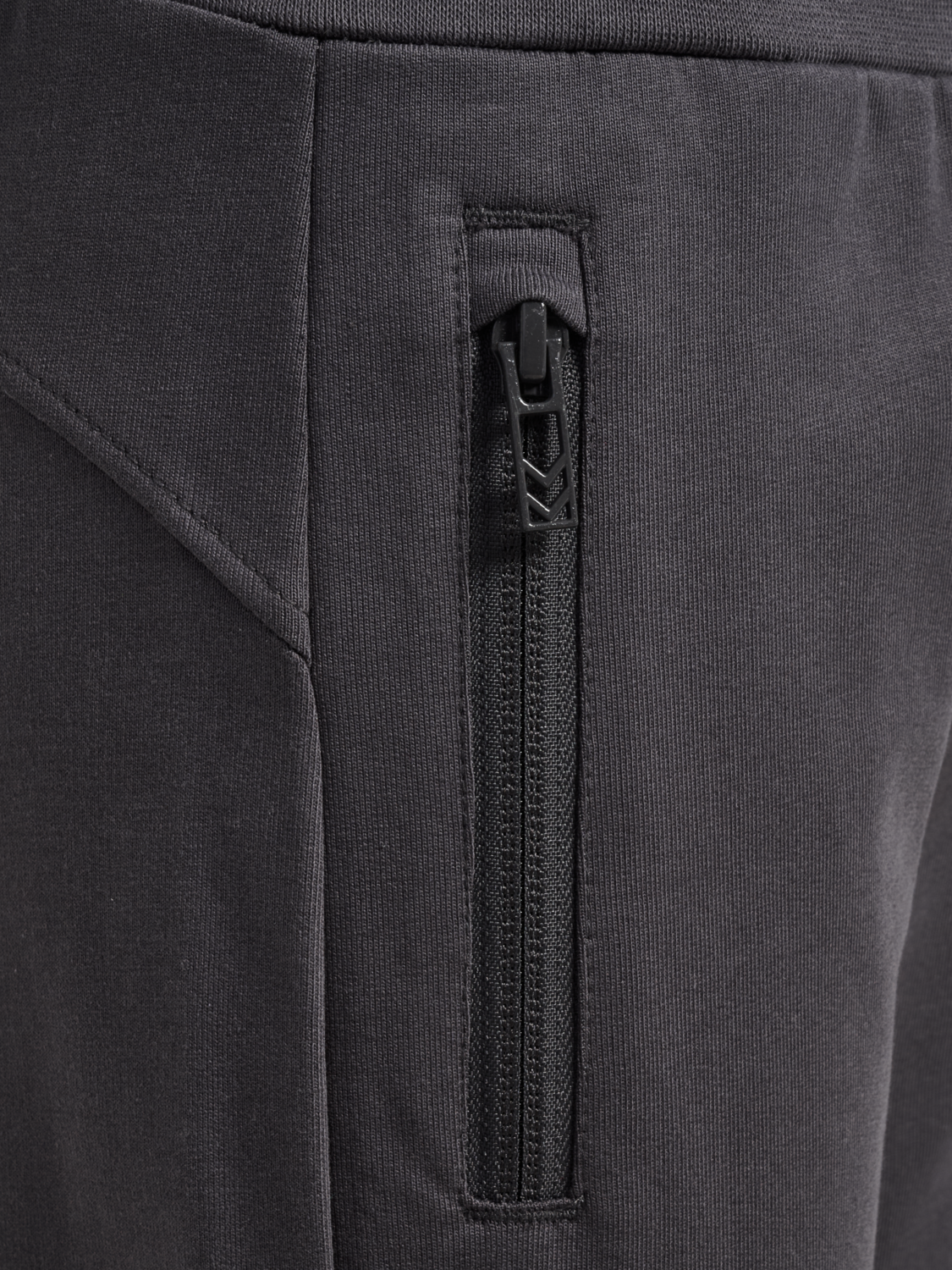 hmlJR REGULAR ADJ WAIST PANTS, EBONY, packshot