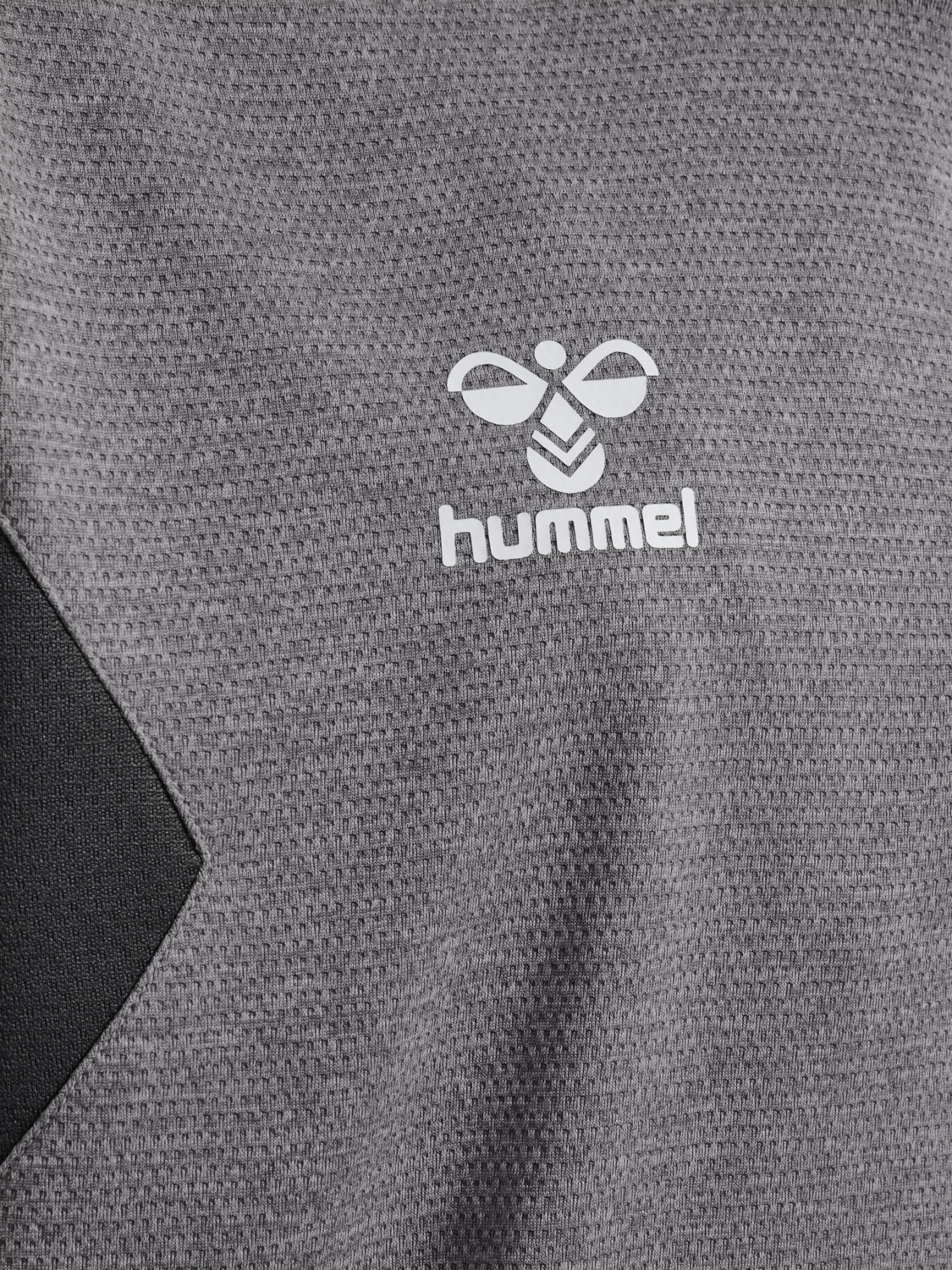 hmlAUTHENTIC HALF ZIP SWEAT KIDS, GREY MELANGE, packshot