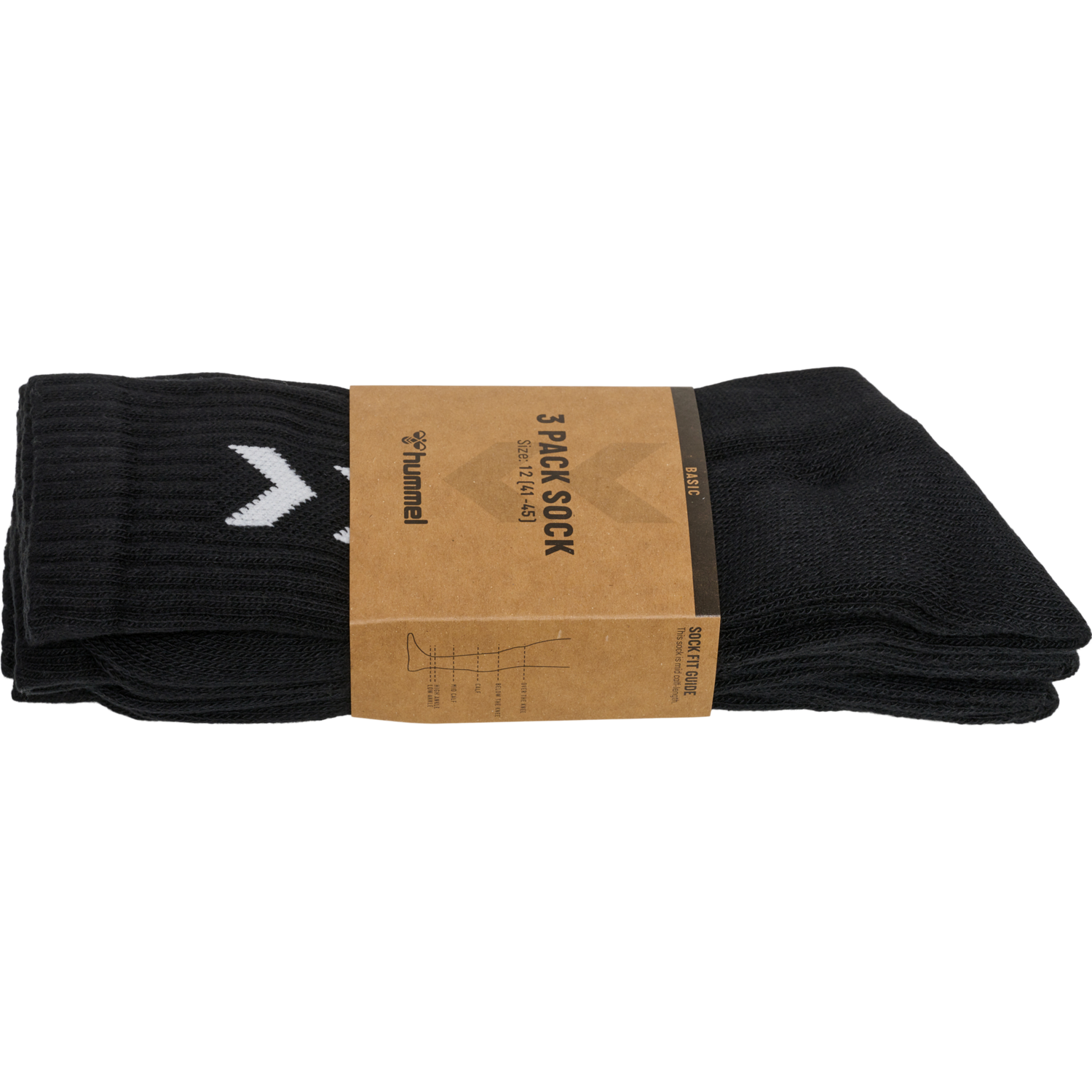 3-Pak Basisstr&oslash;mper, BLACK, packshot