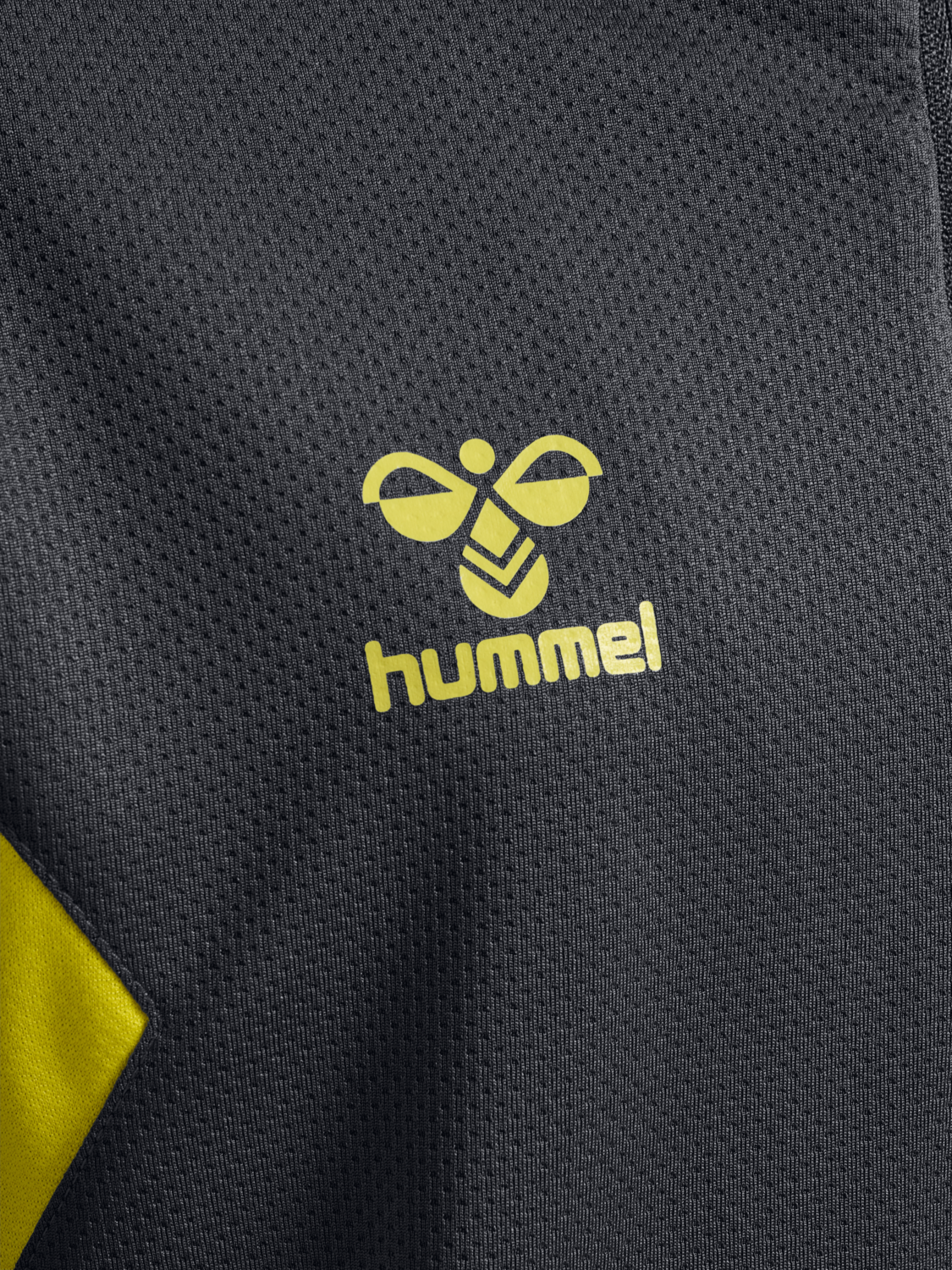 hmlAUTHENTIC HALF ZIP SWEAT KIDS, ASPHALT/SULPHUR SPRING, packshot