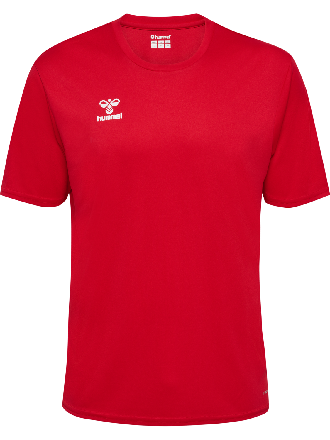 hmlESSENTIAL JERSEY S/S, TRUE RED, packshot