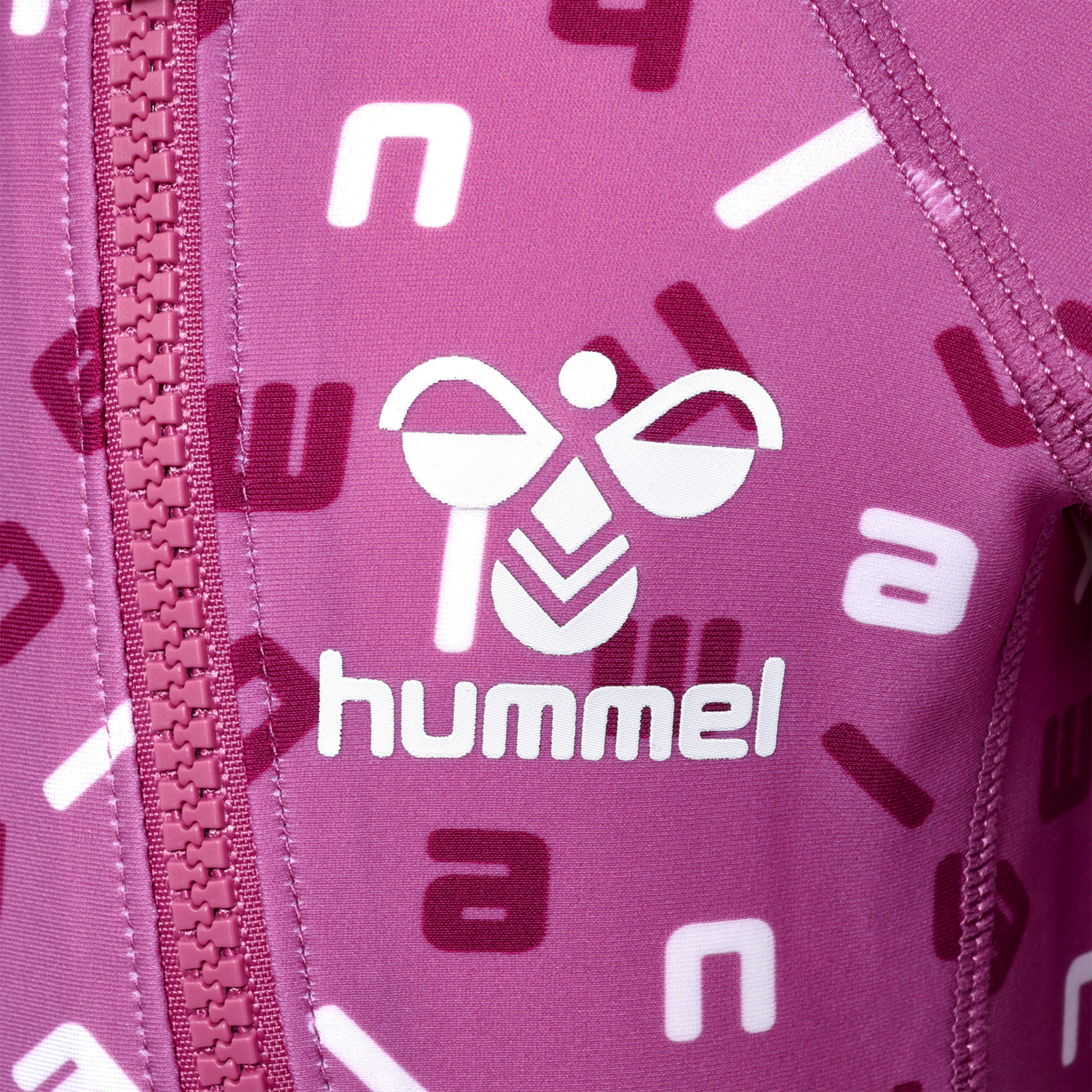 hmlBEACH SWIM SUIT, RED VIOLET/BRIGHT WHITE, packshot