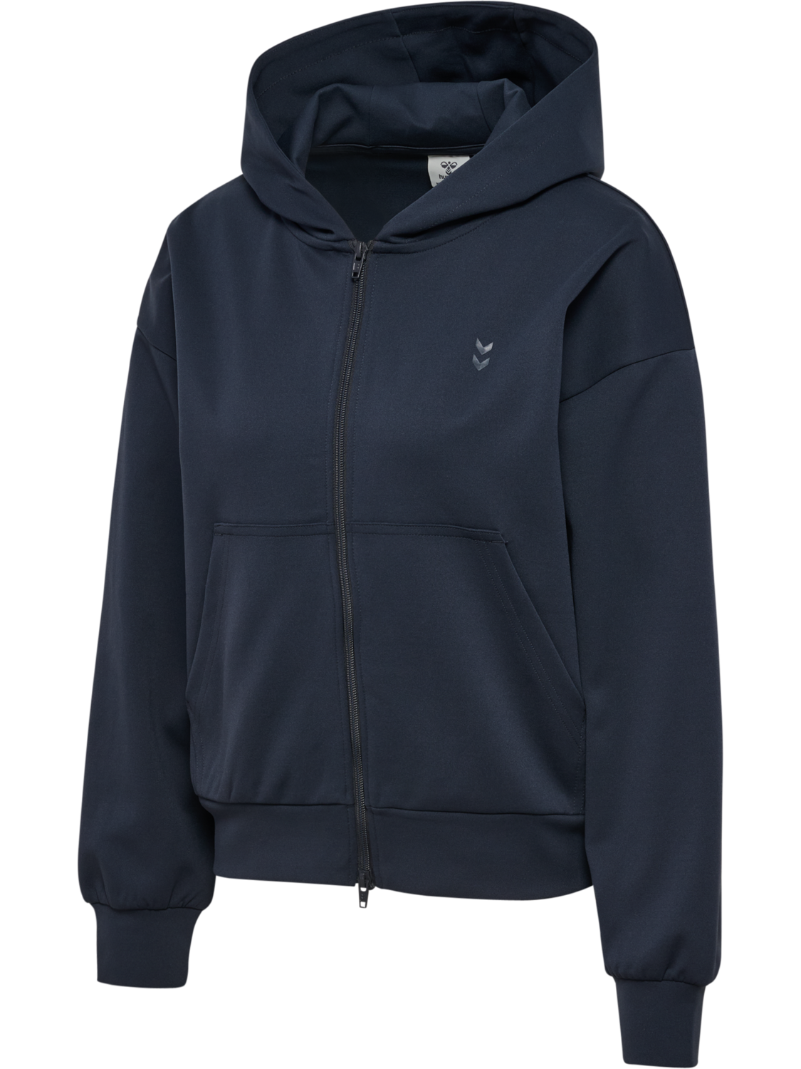 hmlDEFENDER W ZIP HOODIE, EBONY
