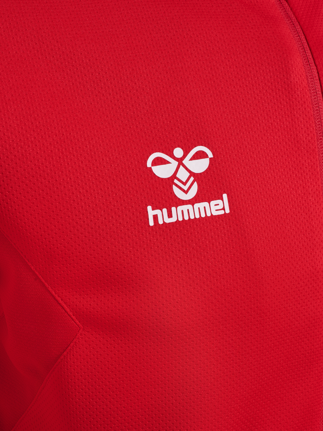 hmlAUTHENTIC PL ZIP HOODIE, TRUE RED, packshot