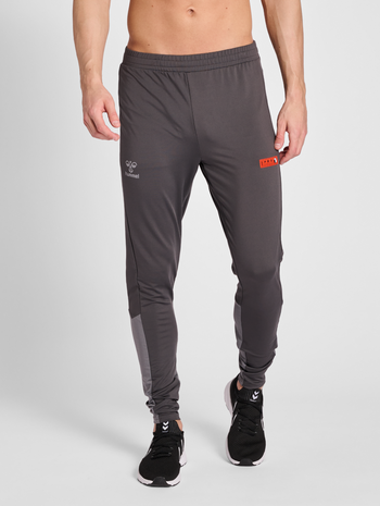 hmlPRO GRID TRAINING PANTS, FORGED IRON, model