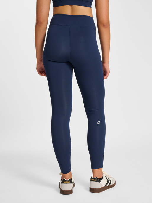 hmlPULSE HIGH WAIST TIGHTS, DRESS BLUES, model