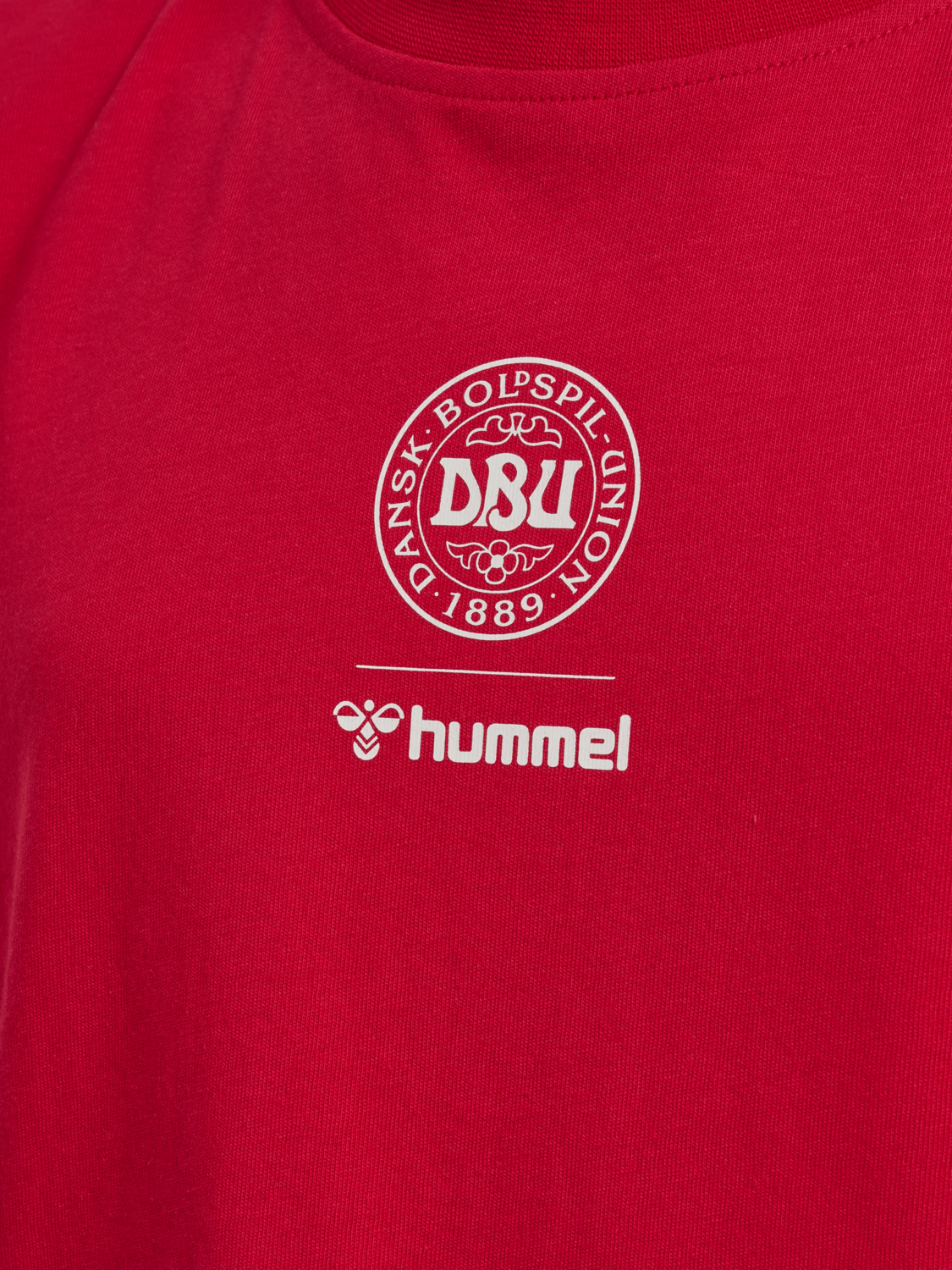 DBU 26 FAN RED-WHITE TEE SS KIDS, TANGO RED/WHITE, packshot