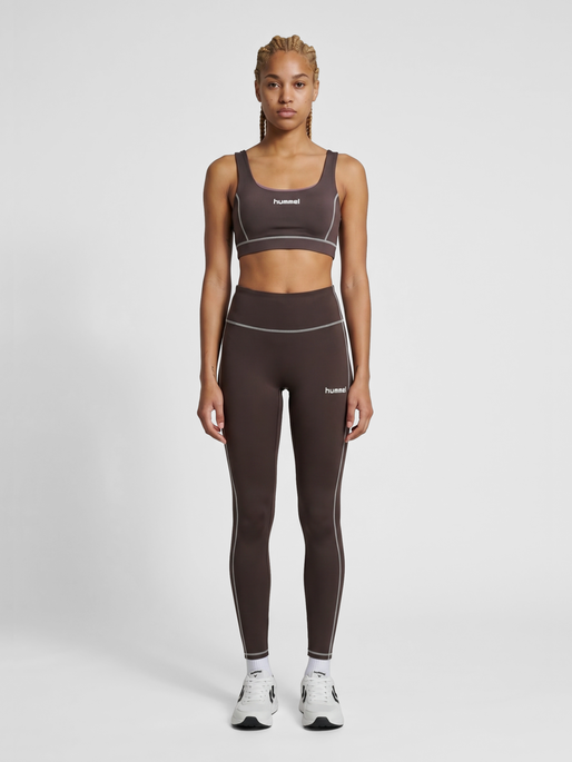 hmlPULSE RETRO MEDIUM SUPPORT BRA, SHALE, model