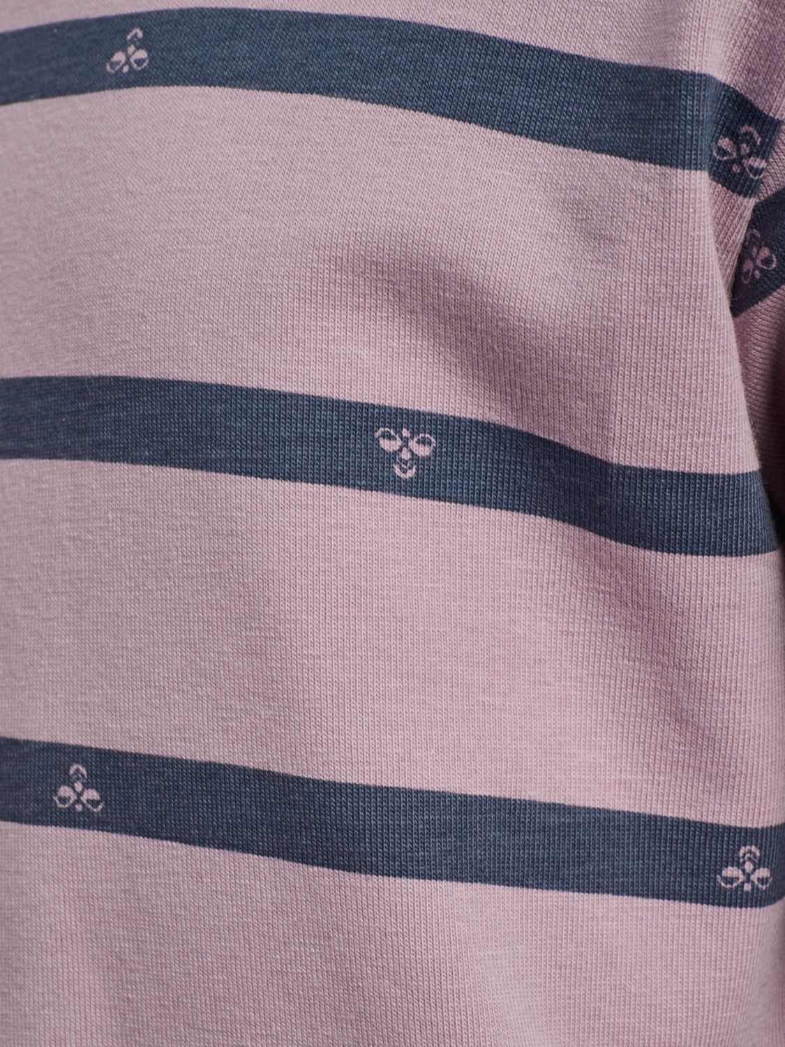 hmlMINI REG STRIPY BEE T-SHIRT L/S, SEA FOG, packshot