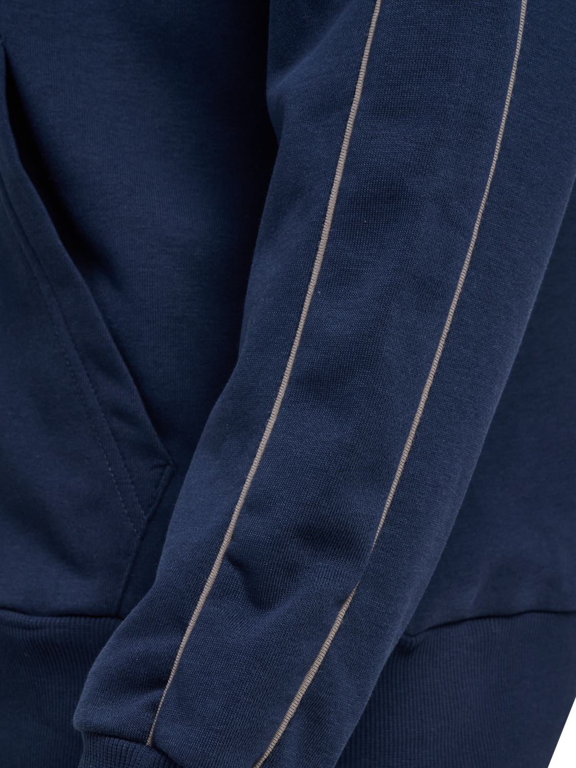 hmlPULSE PIPING ZIP HOODIE, DRESS BLUES, packshot