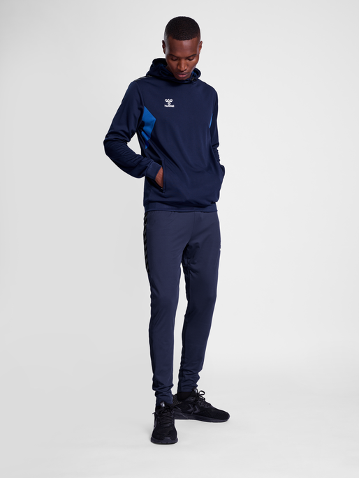 hmlAUTHENTIC PL HOODIE, MARINE, model