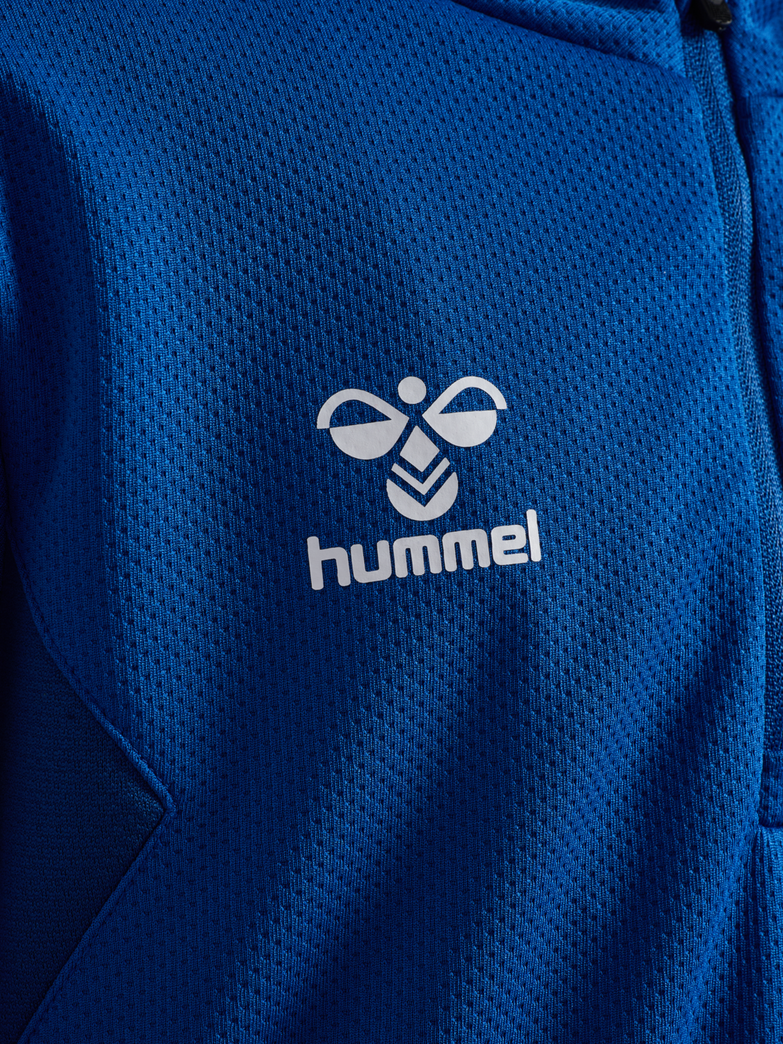 hmlAUTHENTIC HALF ZIP SWEAT KIDS, TRUE BLUE, packshot