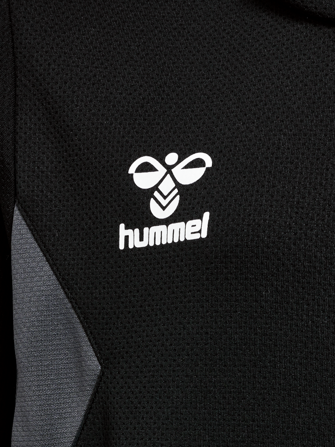 hmlAUTHENTIC PL HOODIE KIDS, BLACK, packshot