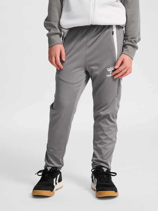 hmlLEAD 2.0 TRAINING PANTS KIDS, STEEL GRAY, model