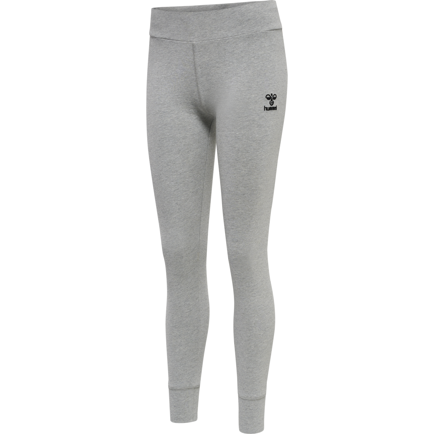 hmlMOVE GRID COTTON TIGHTS, GREY MELANGE, packshot