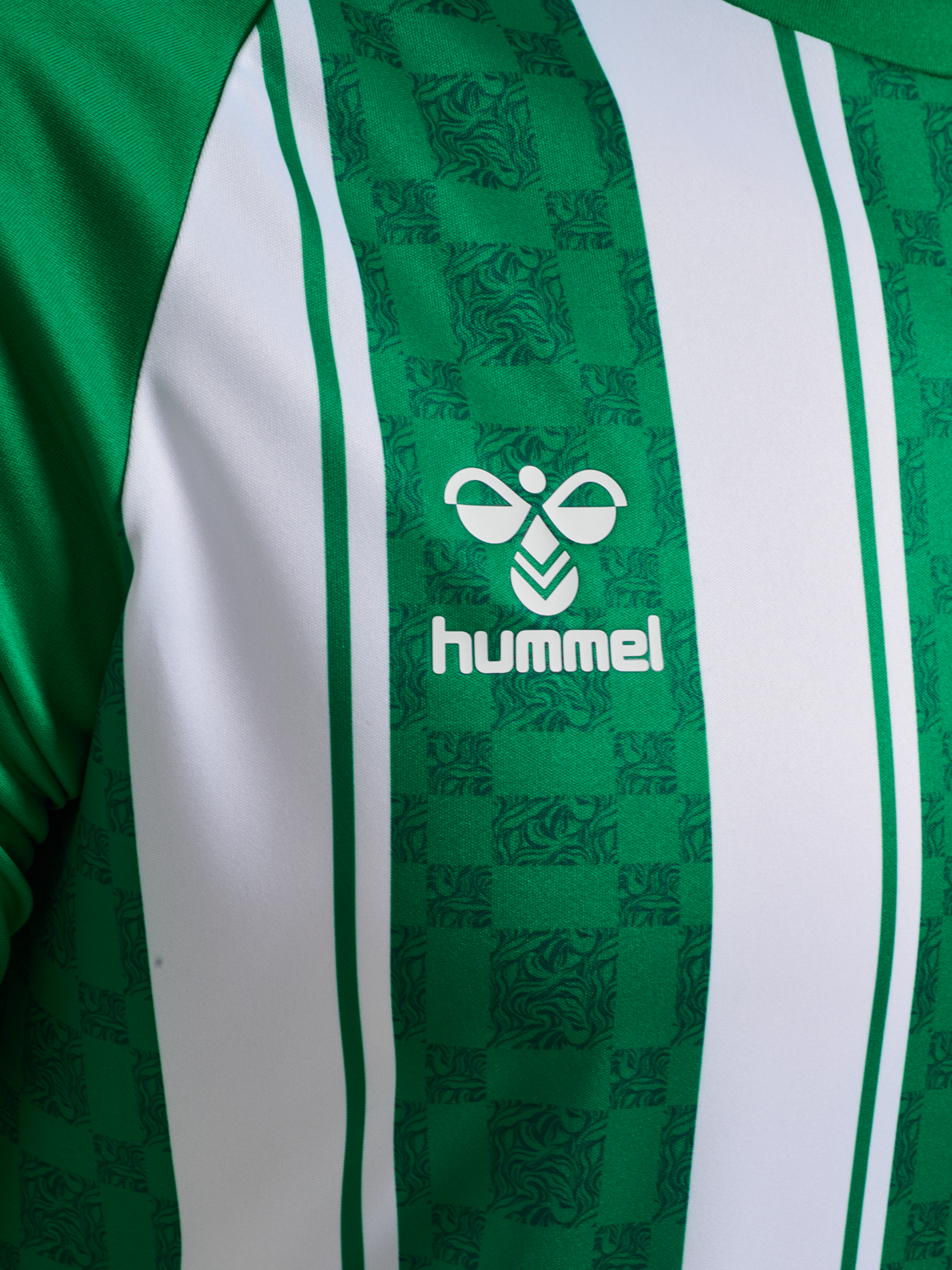 hmlMATCH STRIPED JERSEY S/S, JELLY BEAN/WHITE, packshot