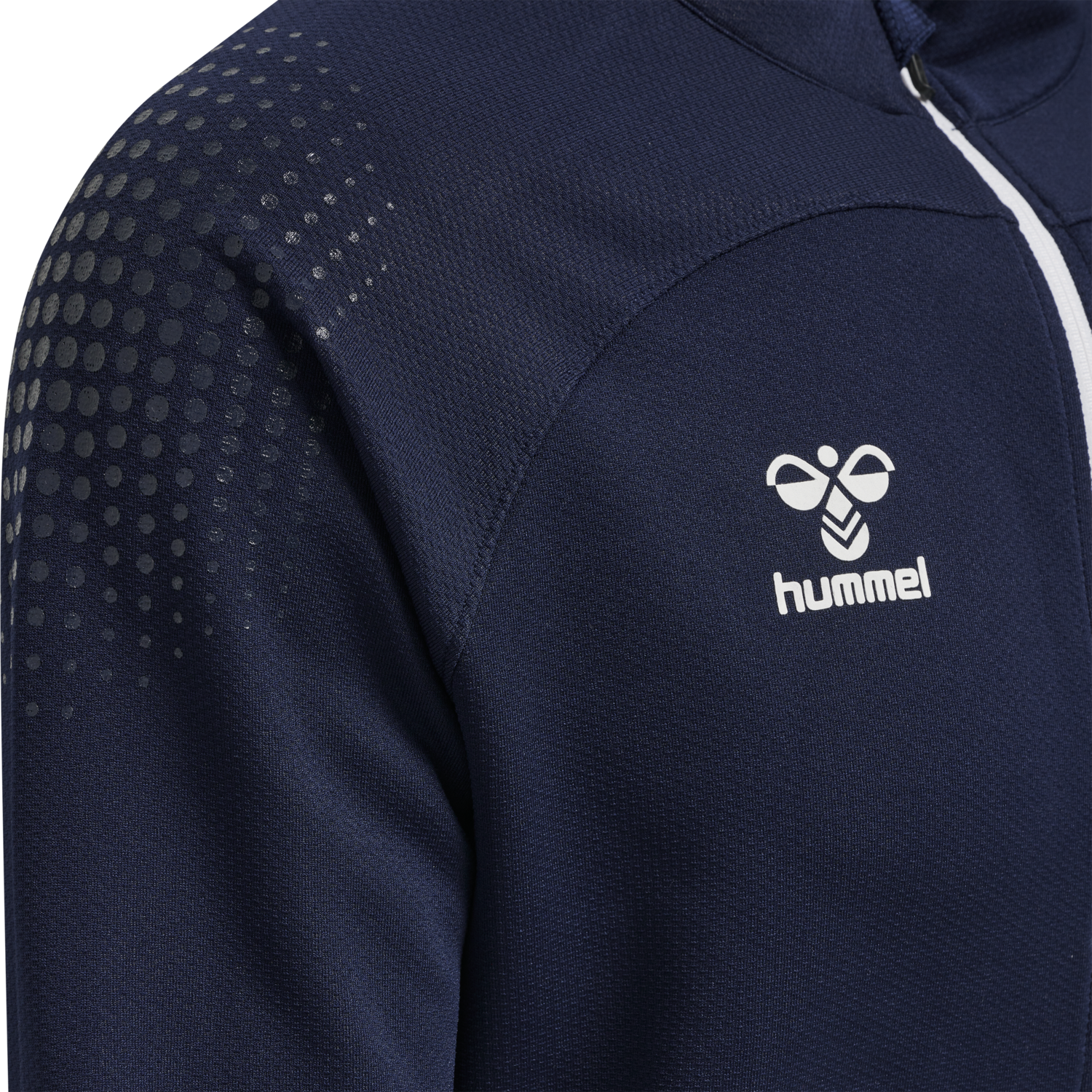 hmlLEAD POLY ZIP JACKET, MARINE, packshot
