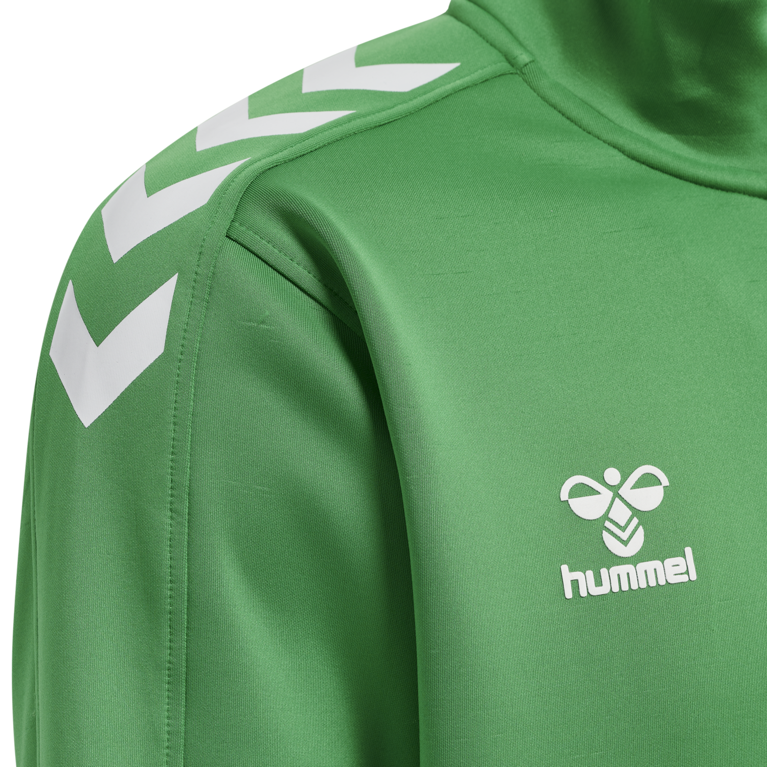 hmlCORE XK HALF ZIP POLY SWEAT, JELLY BEAN, packshot