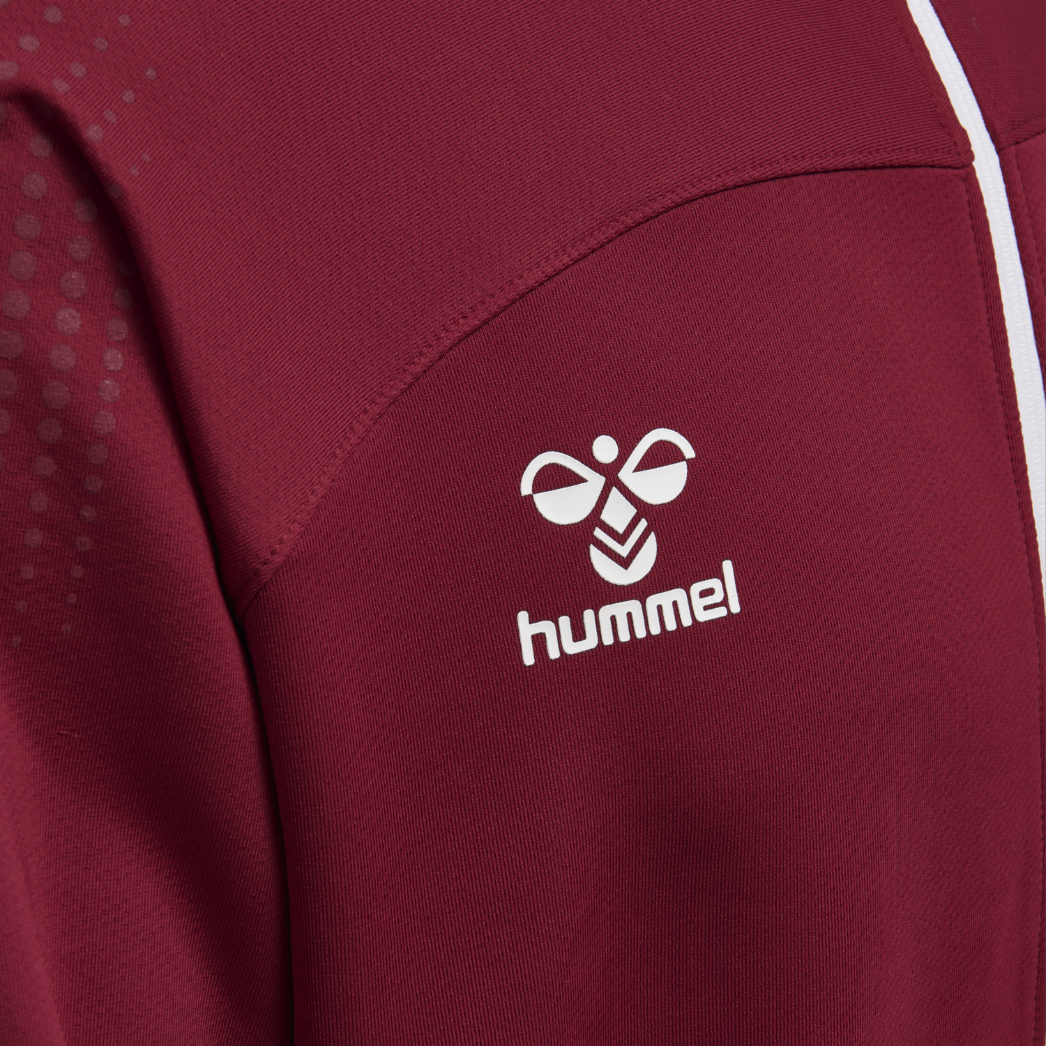 hmlLEAD POLY ZIP JACKET, BIKING RED, packshot