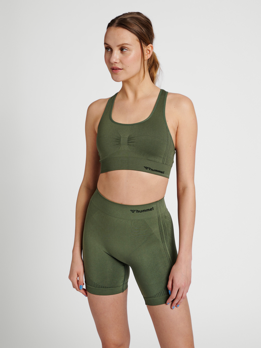 hummel MT SHAPING SEAMLESS SPORTS TOP - THYME