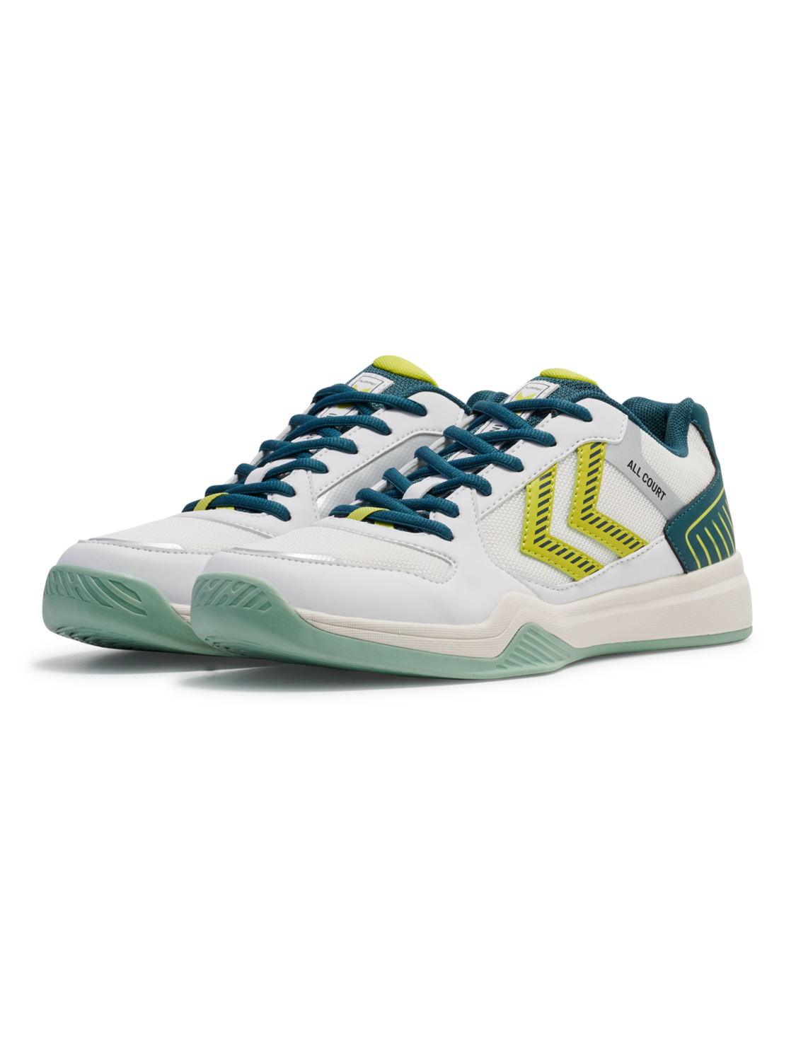 ALL COURT, WHITE/GREEN/YELLOW, packshot