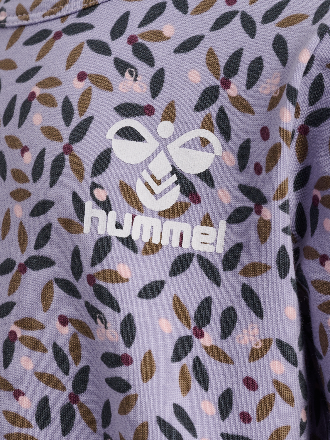 hmlELVINA AOP DRESS L/S, WISTERIA, packshot