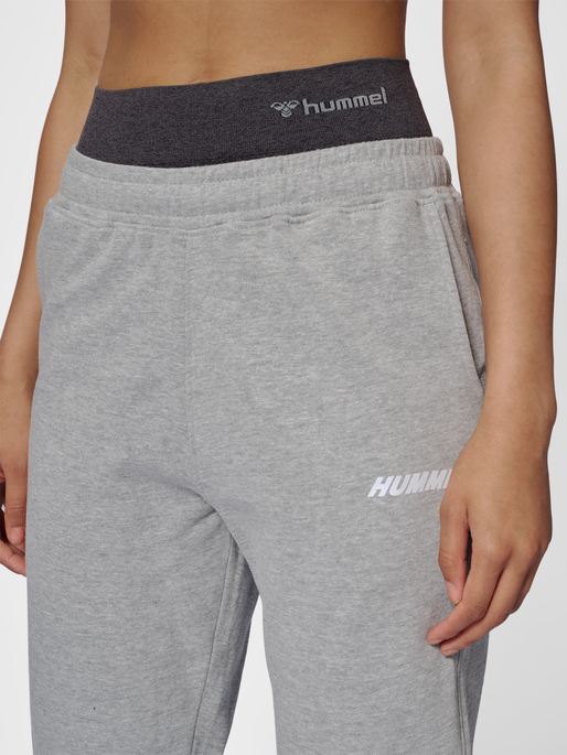 hmlELEMENTAL REGULAR PANTS WOMAN, GREY MELANGE, model
