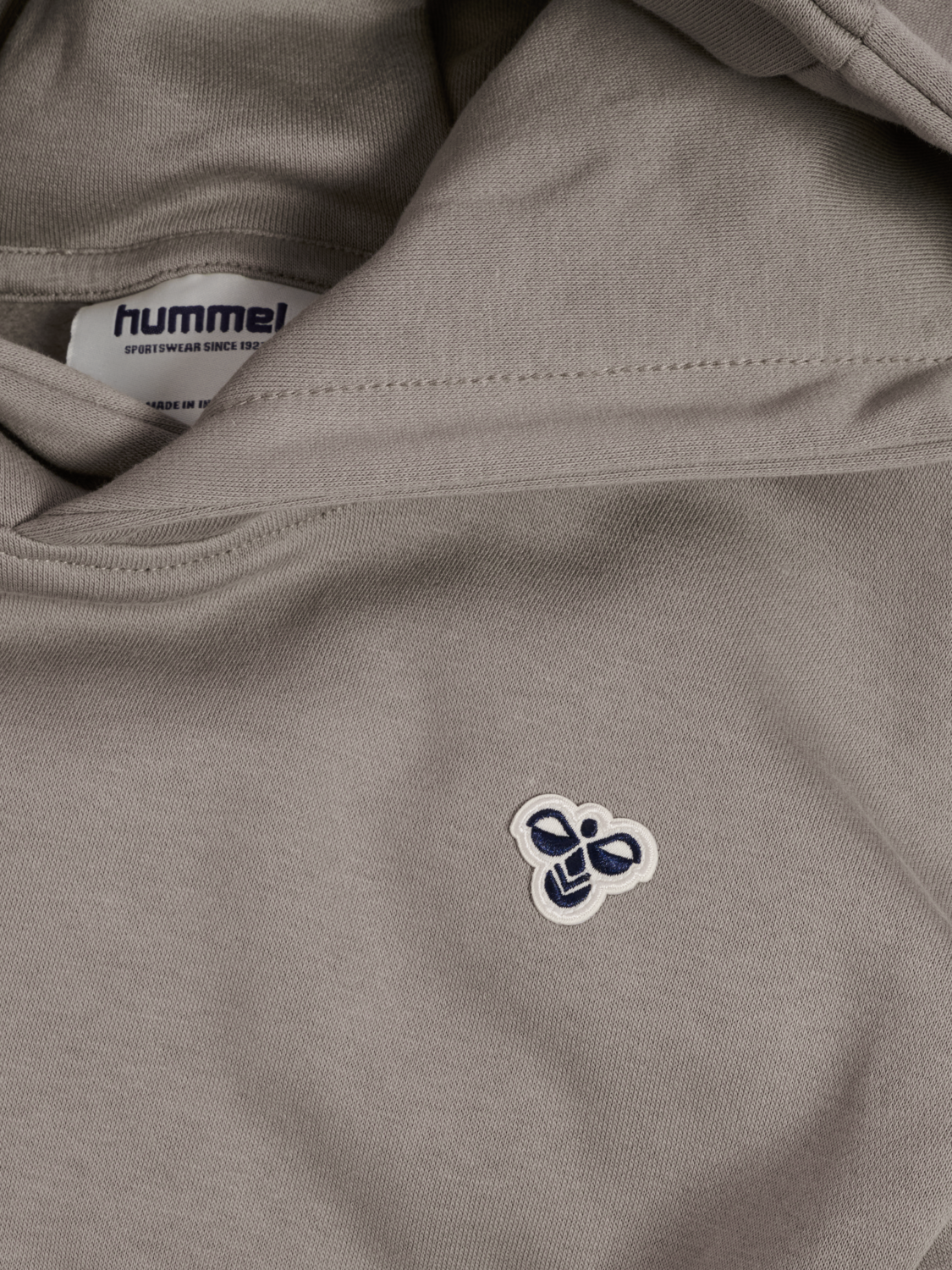 hmlJR LOOSE HOODIE BEE, ROCK RIDGE, packshot