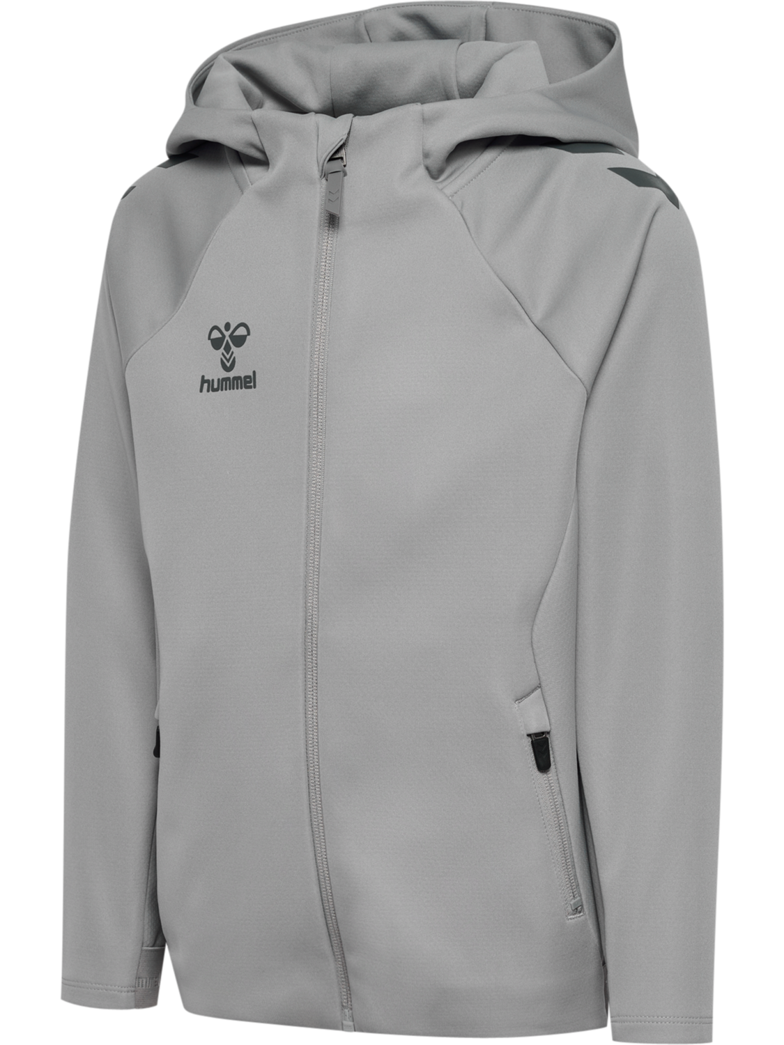 hmlCIMA 2.0 ZIP HOODIE KIDS, ALLOY, packshot