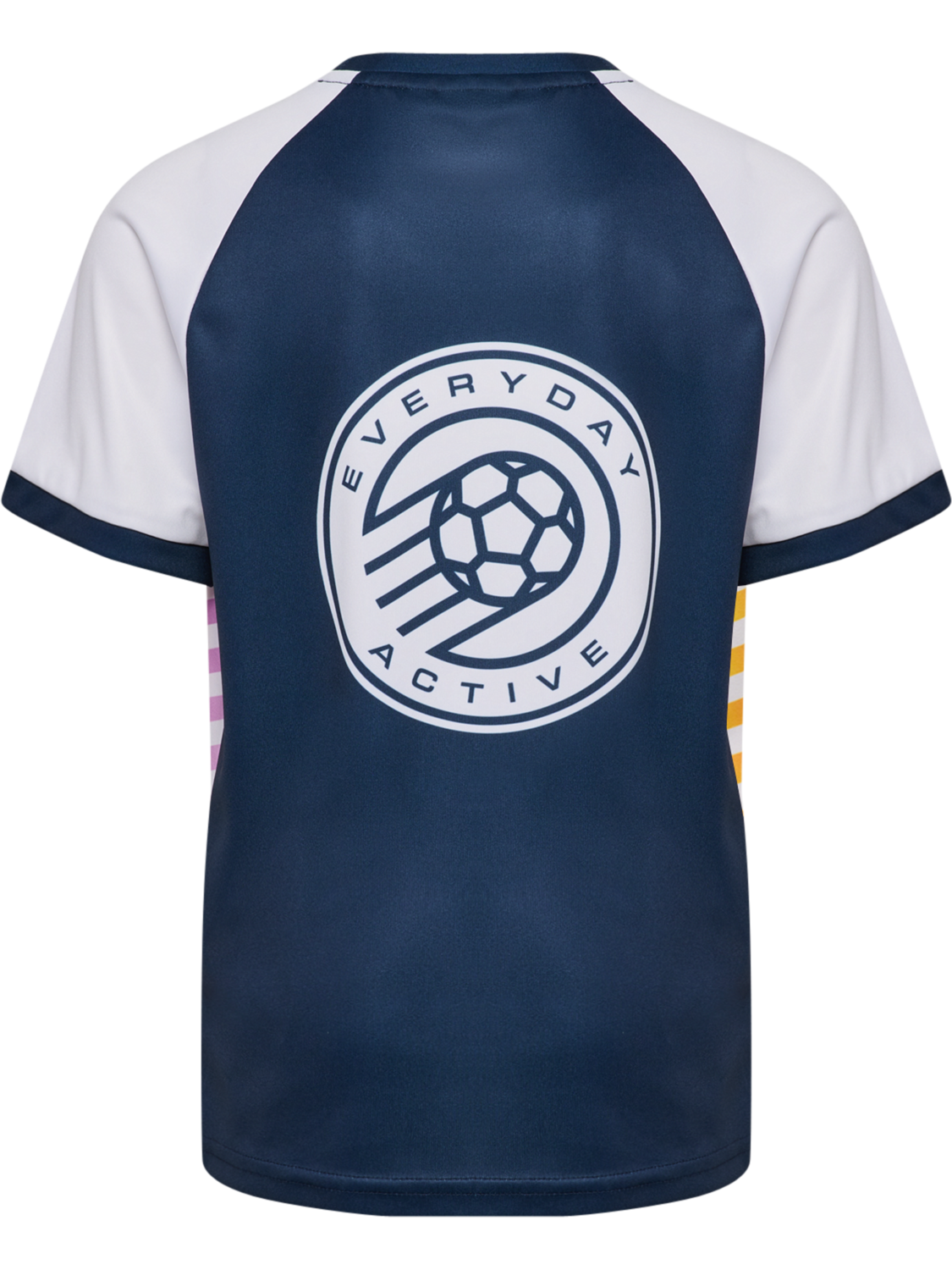hmlSHIMMER T-SHIRT S/S, DRESS BLUES/WHITE, packshot