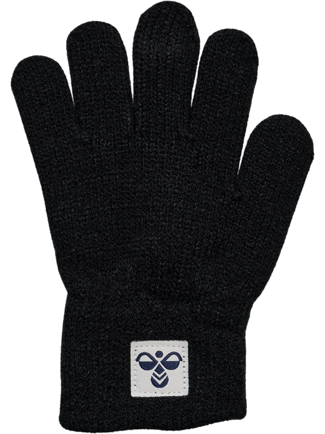 hmlJR KNIT GLOVES 2-PACK, BLACK, packshot