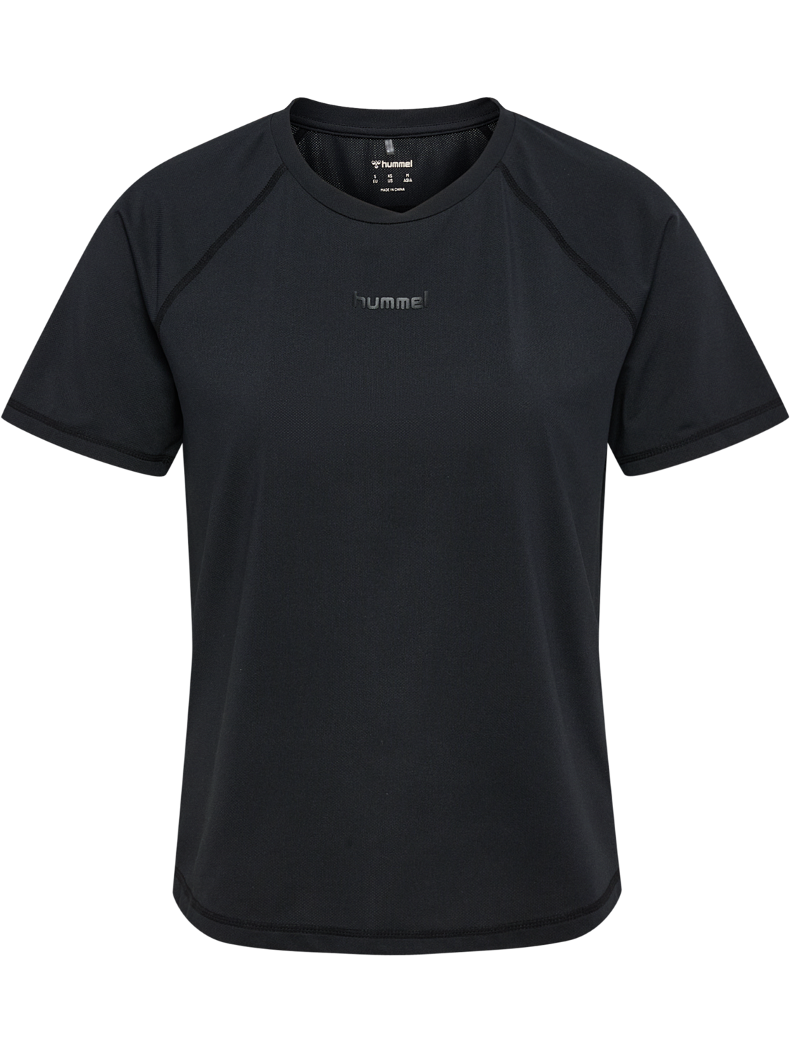 hmlVANJA TECH T-SHIRT S/S, BLACK, packshot