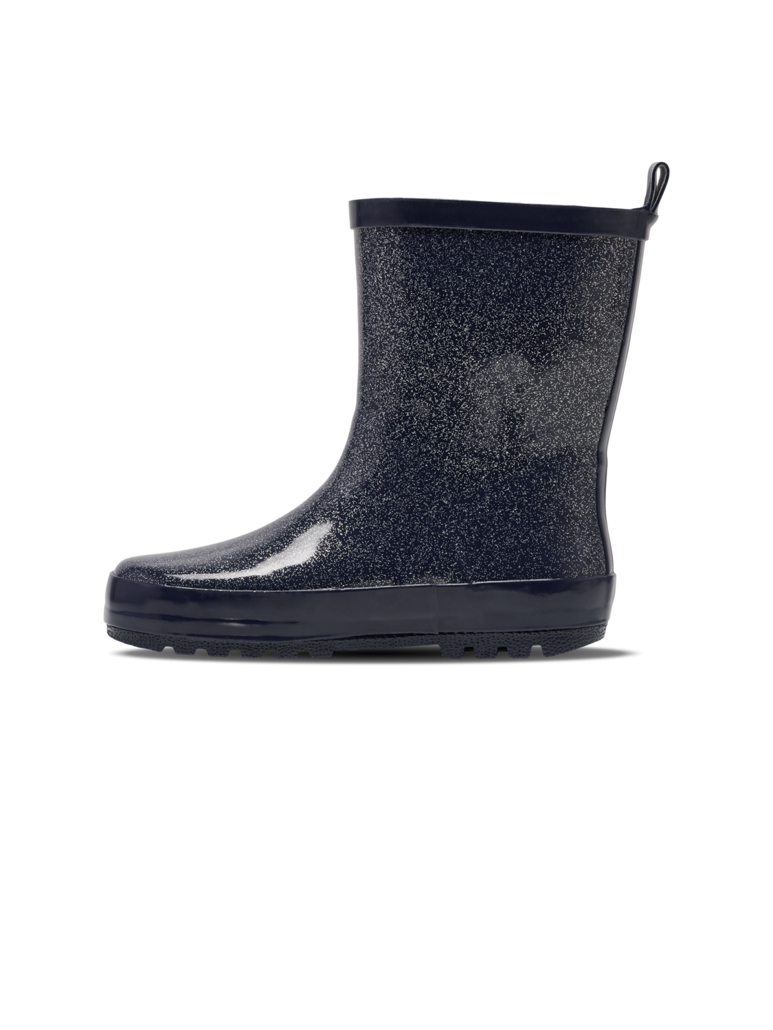 RUBBER BOOT GLITTER JR, BLACK IRIS, packshot