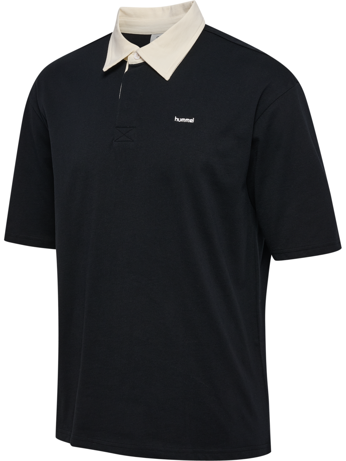 hmlI-D POLO S/S, BLACK, packshot