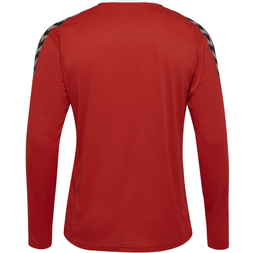 hmlAUTHENTIC KIDS POLY JERSEY L/S, TRUE RED, packshot