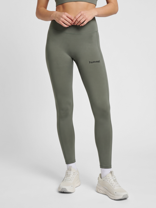 hmlPRIMA HW TIGHTS, CASTOR GRAY, model