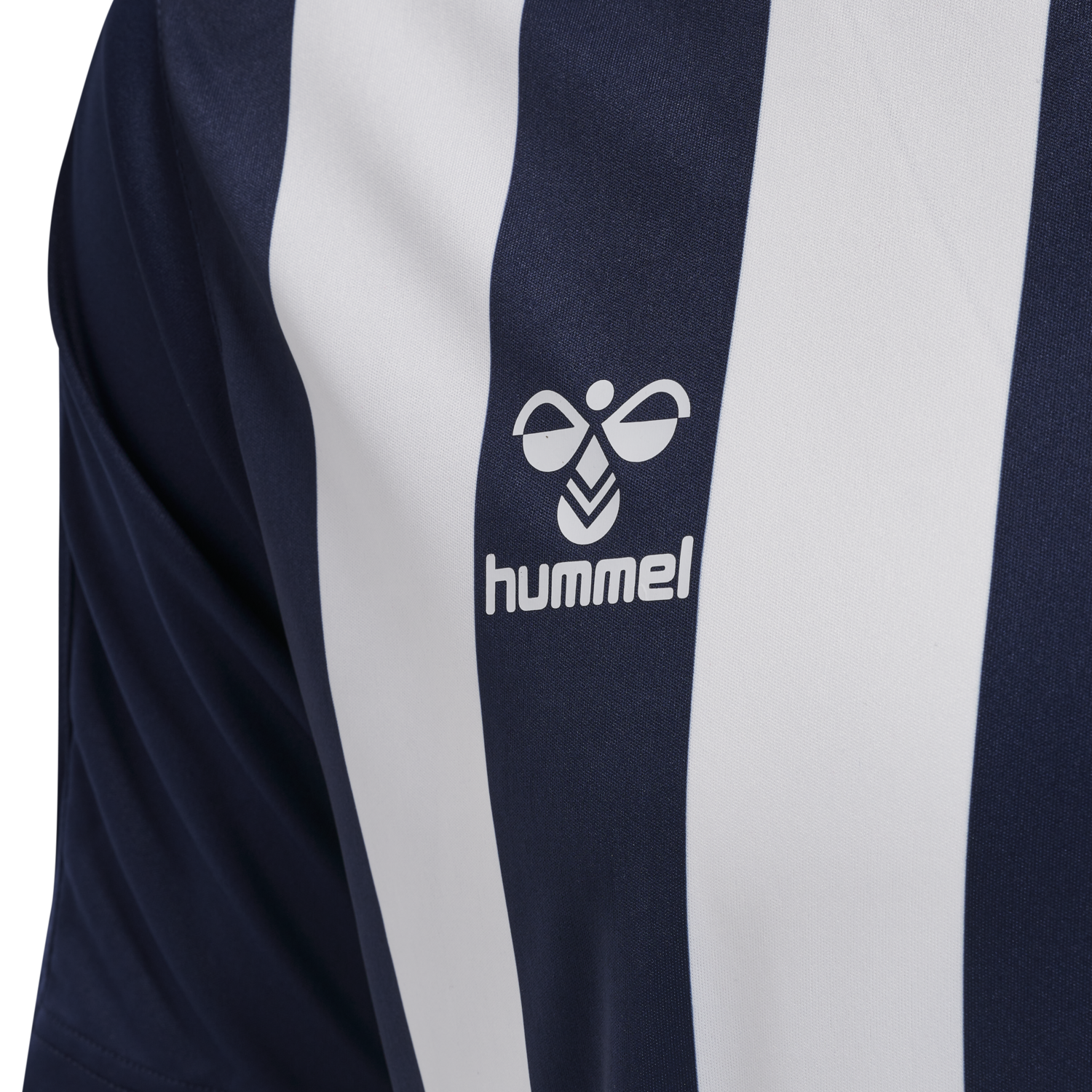 hmlCORE XK STRIPED JERSEY S/S, MARINE/WHITE, packshot