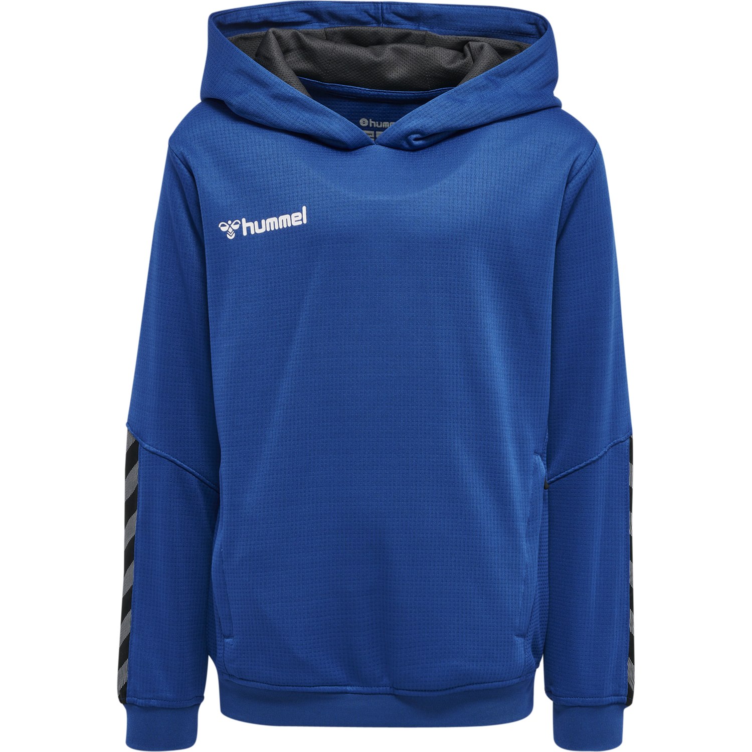 hmlAUTHENTIC KIDS POLY HOODIE, TRUE BLUE, packshot