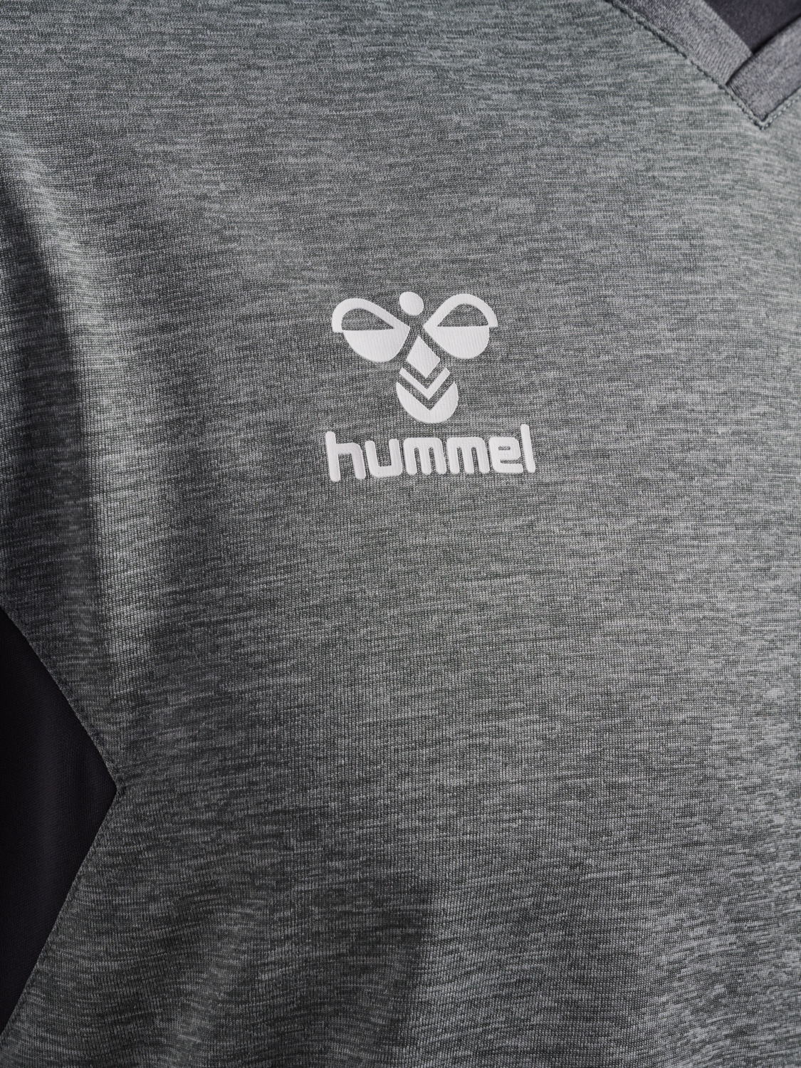 hmlAUTHENTIC PL JERSEY S/S, GREY MELANGE, packshot
