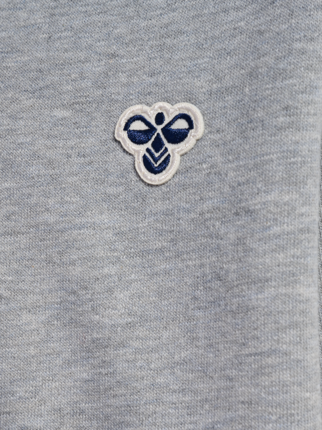 hmlJR LOOSE HOODIE BEE, GREY MELANGE, packshot