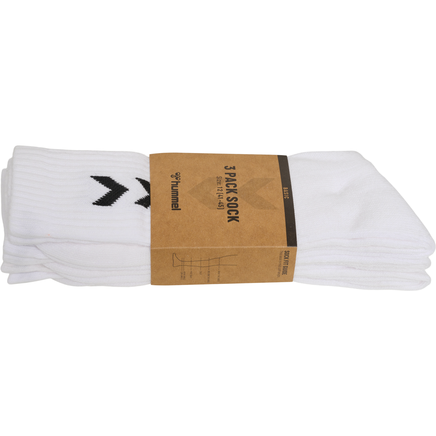 3-Pak Basisstr&oslash;mper, WHITE, packshot