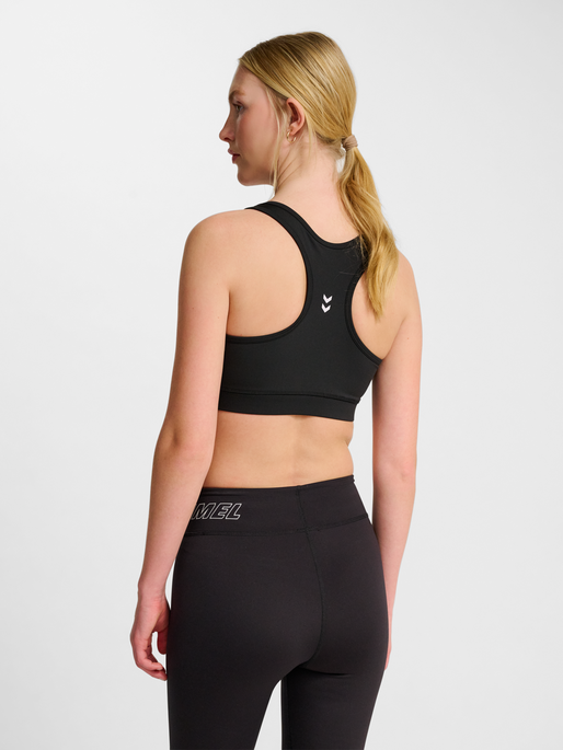 hmlPULSE LIGHT SUPPORT BRA, BLACK, model