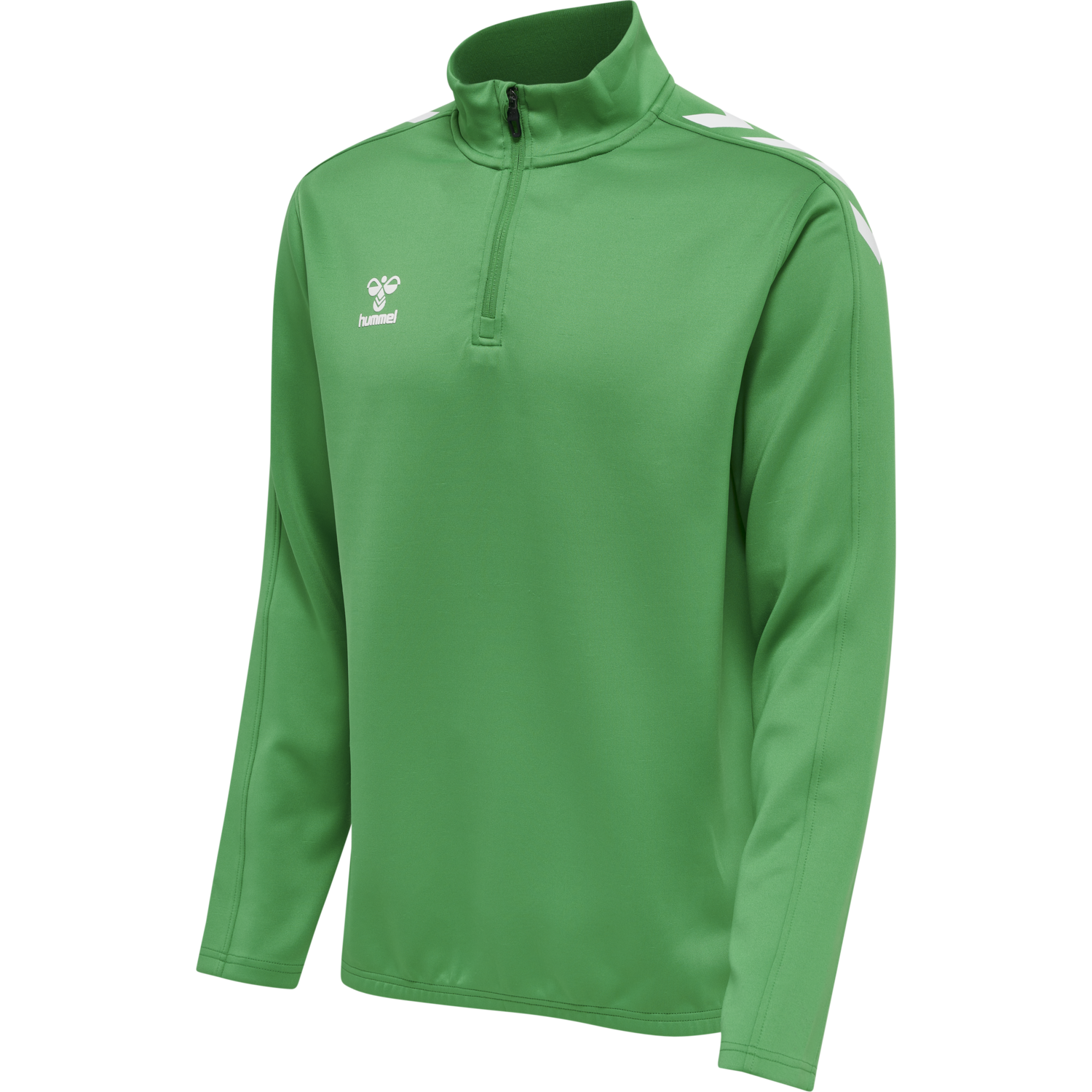 hmlCORE XK HALF ZIP POLY SWEAT, JELLY BEAN, packshot