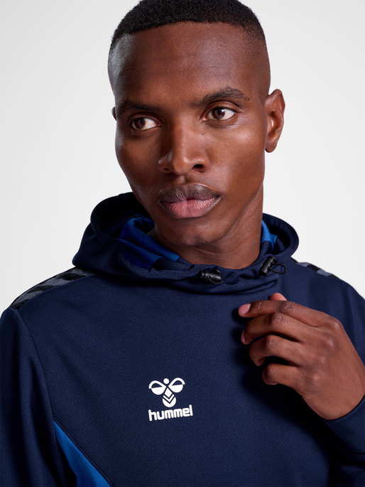 hmlAUTHENTIC PL HOODIE, MARINE, model