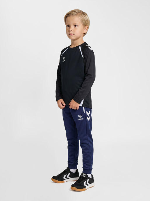 hmlLEAD 2.0 CREW SWEAT KIDS, BLACK/ASPHALT, model
