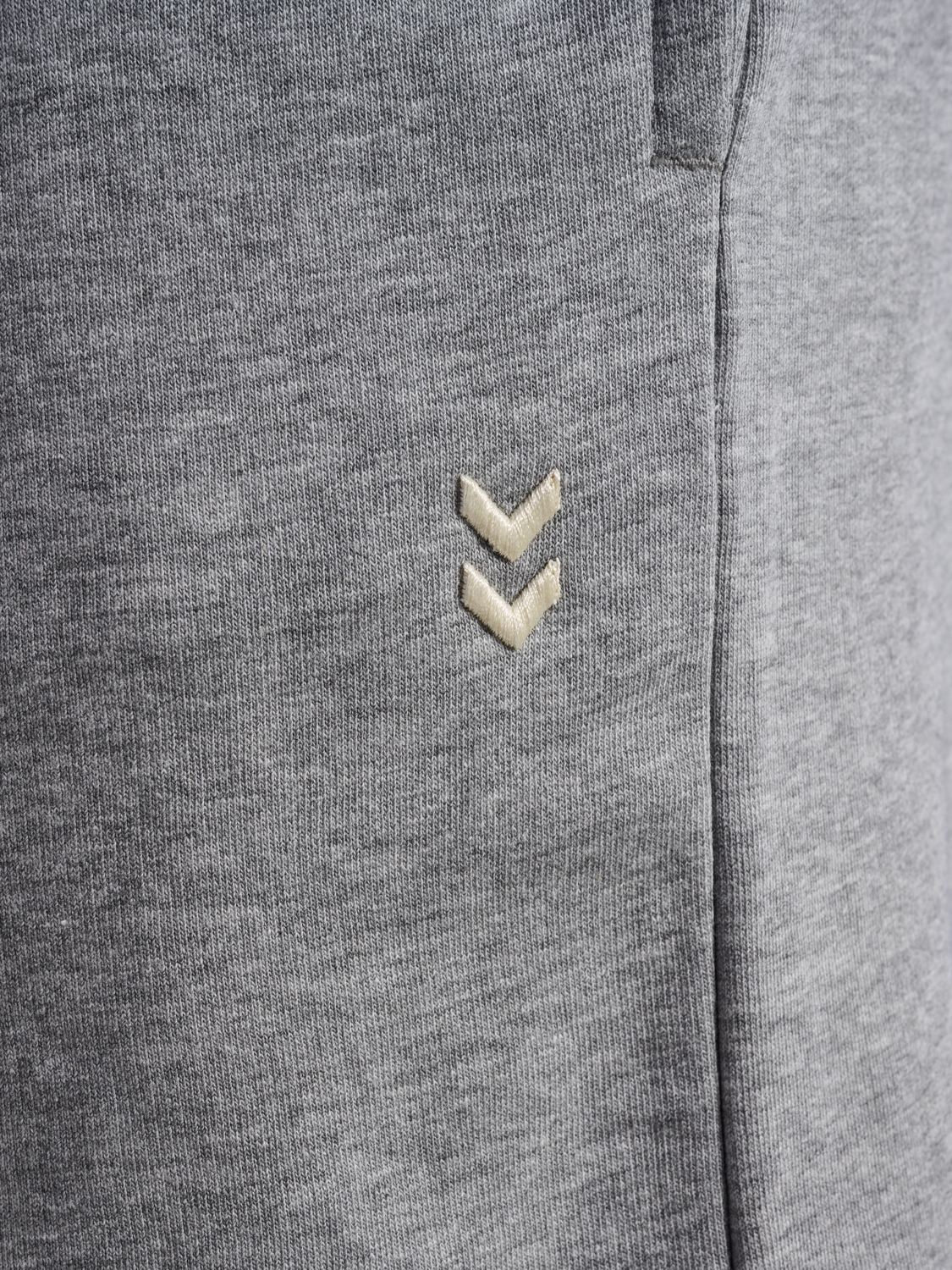 hmlPULSE SWEAT SHORTS, GREY MELANGE, packshot