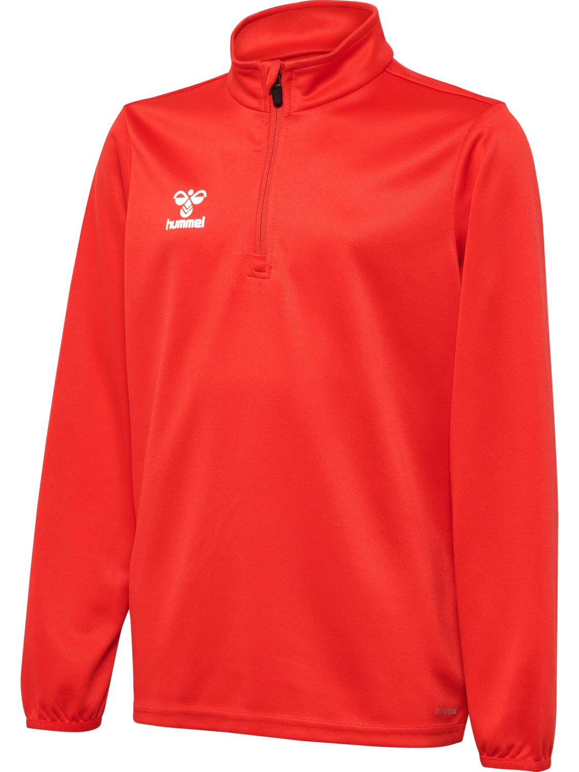 hmlESSENTIAL HALF-ZIP KIDS, TRUE RED, packshot