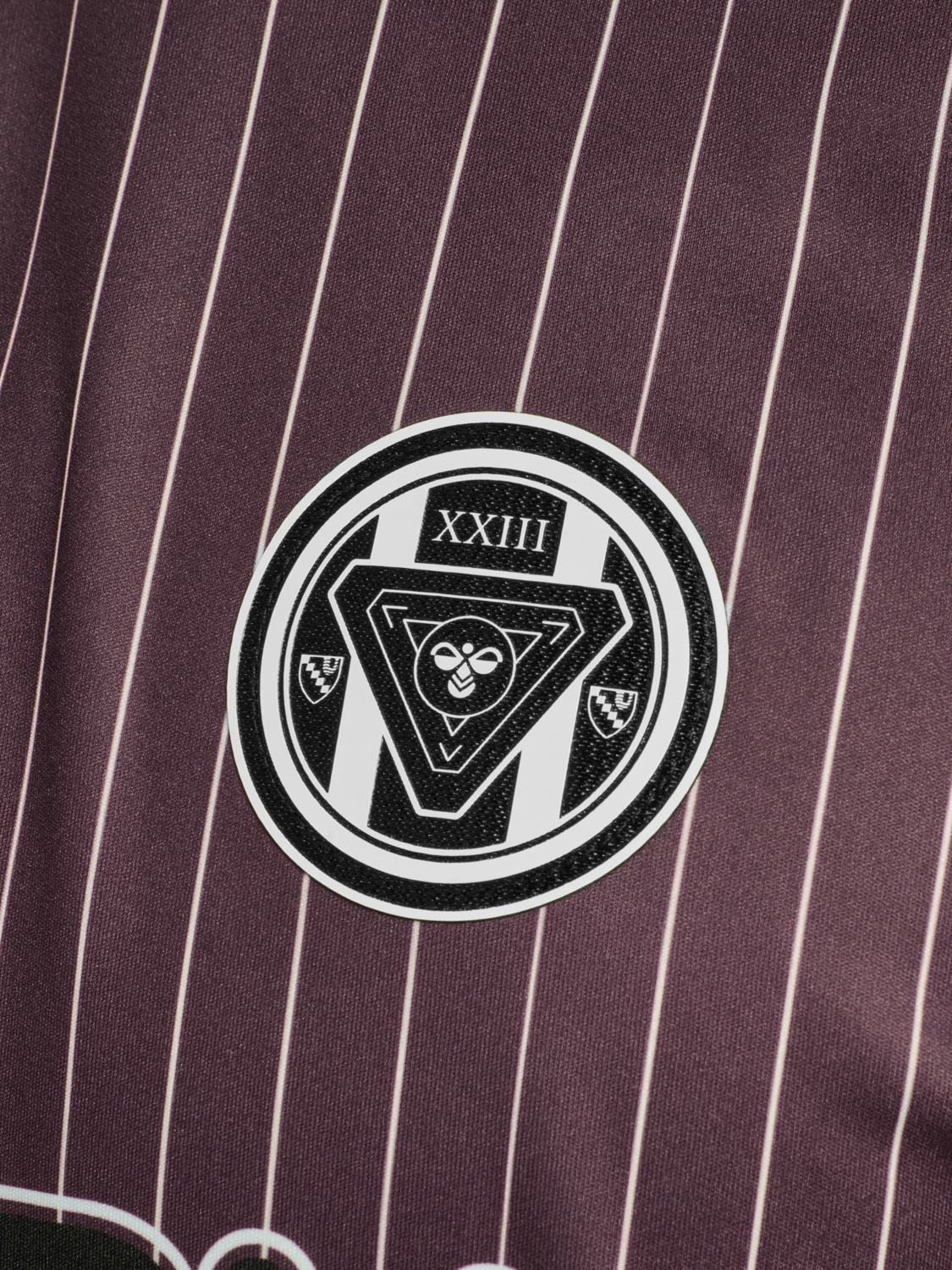 hmlLOOSE JERSEY SS STRIPE TOPSCORER, VINEYARD WINE, packshot